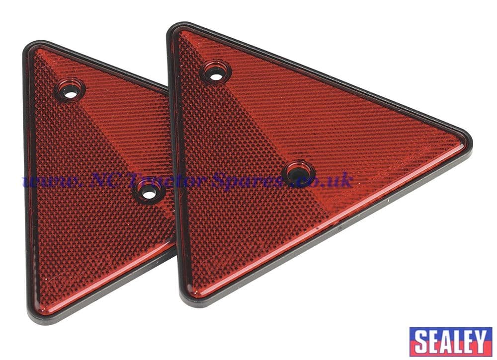 Rear Reflective Red Triangle Pack of 2