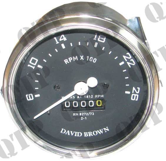 Rev Counter Clock David Brown.