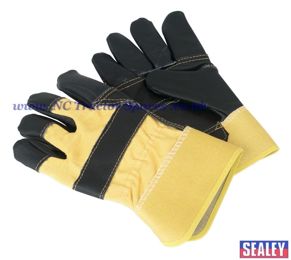 Rigger's Gloves Hide Palm Pair