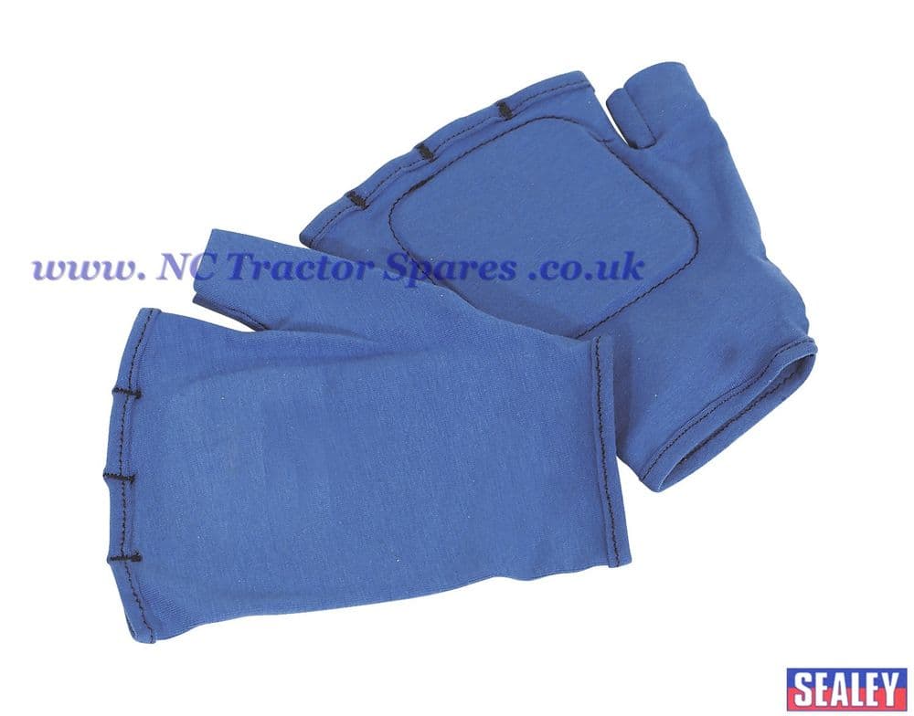 Safety Gloves Fingerless Vibration Absorbing - Large