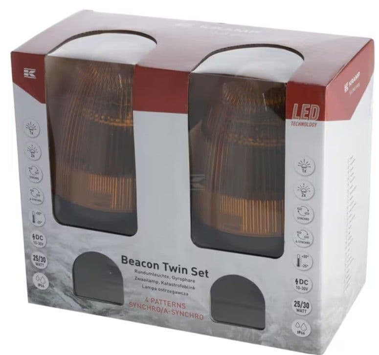 Synchronisable LED Beacon Pair