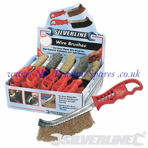 Wire Brush Display Box 24pce 250mm (Silverline)