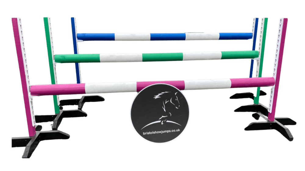 Set of 3 Show Jump Training Stands & Poles Monarch