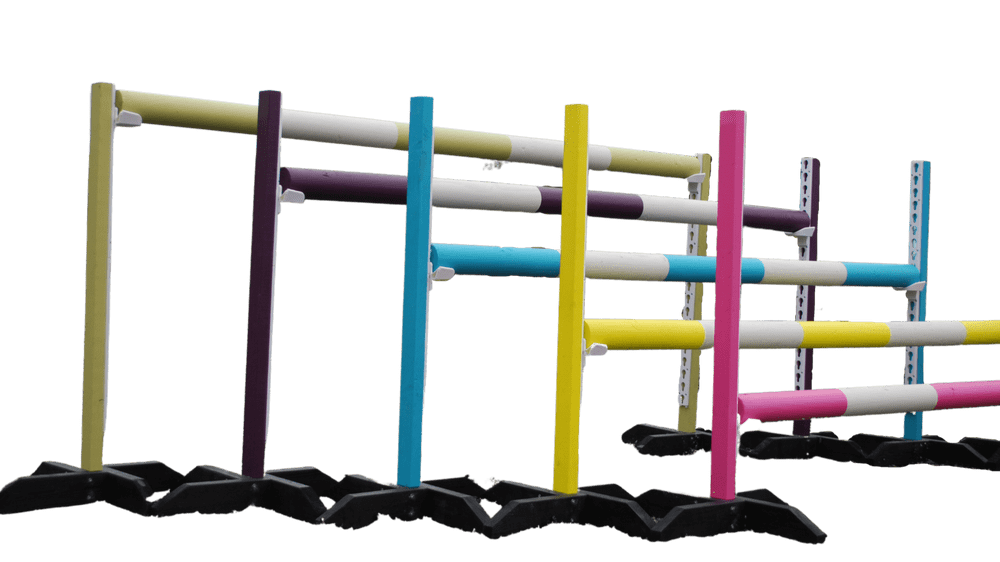 Set of 5 Show Jump Training Stands & Poles Tooty