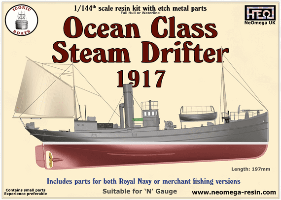 1/144th Ocean Class Steam Drifter 1917