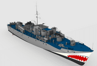 1/144th scale Fairmile 'D' MTB, 1944