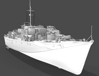 1/144th scale Fairmile 'D' MTB, 1944