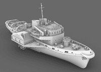 1/350th Scale Director Class Paddle Tug