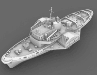 1/350th Scale Director Class Paddle Tug