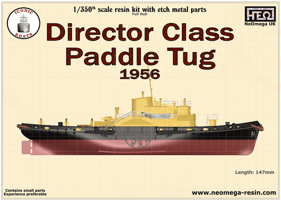1/350th Scale Director Class Paddle Tug