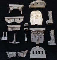 1/48th E.E. Lightning T4/5 Conversion interior parts only.