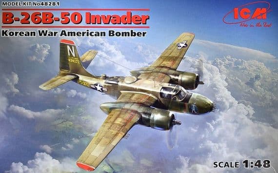 A-26B/C Invader corrected engines and exhaust pipes
