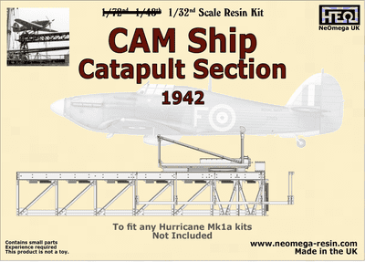 CAM Ship 'Hurricat' Rocket Sled only 1/32nd scale