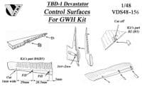 Douglas  TBD-1 Devastator tail & control surfaces GWH