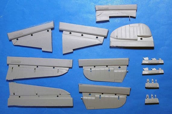 Douglas  TBD-1 Devastator tail & control surfaces GWH