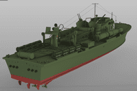 Elco 77' PT Boat Kit - US Navy Fit.  1/144th scale