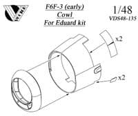 F6F-3 Hellcat corrected cowl (Eduard 1/48th )