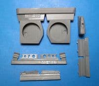 P-40E/N wheel wells with canvas (for Hasegawa kit)