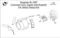 Re.2002 corrected cowl, engine & Prop