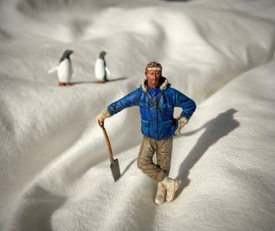 Sir Edmund Hillary, Antarctic Explorer, 1957.