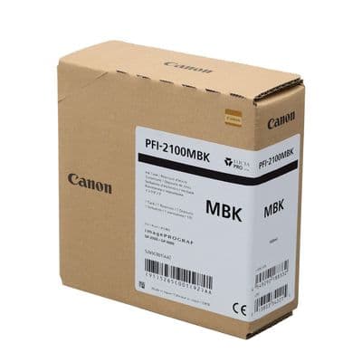 Canon GP-2000 Matte Black Ink Cartridge | 160ml Ink | PFI-2100MBK | 5265C001AA