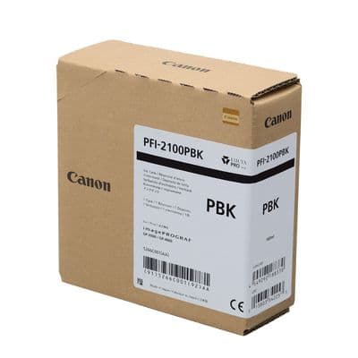 Canon GP-2000 Photo Black Ink Cartridge | 160ml Ink | PFI-2100PBK | 5266C001AA
