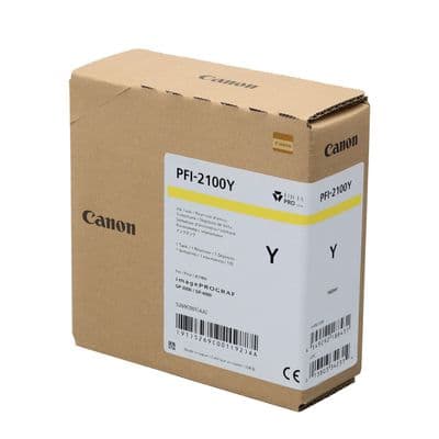 Canon GP-2000 Yellow Ink Cartridge | 160ml Ink | PFI-2100Y | 5269C001AA