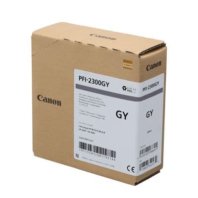Canon GP-4000 Grey Ink Cartridge | 330ml Ink | PFI-2300GY | 5281C001AA