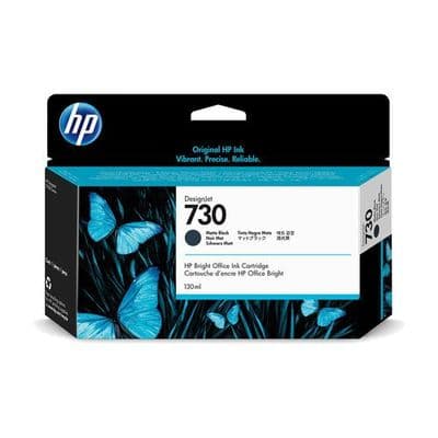 HP DesignJet T1600 Matte Black Ink Cartridge | HP No.730 | 130ml | P2V65A