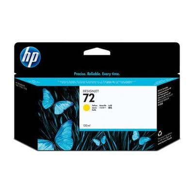 HP DesignJet T790 Yellow Ink Cartridge | HP No.72 | 130ml | C9373A