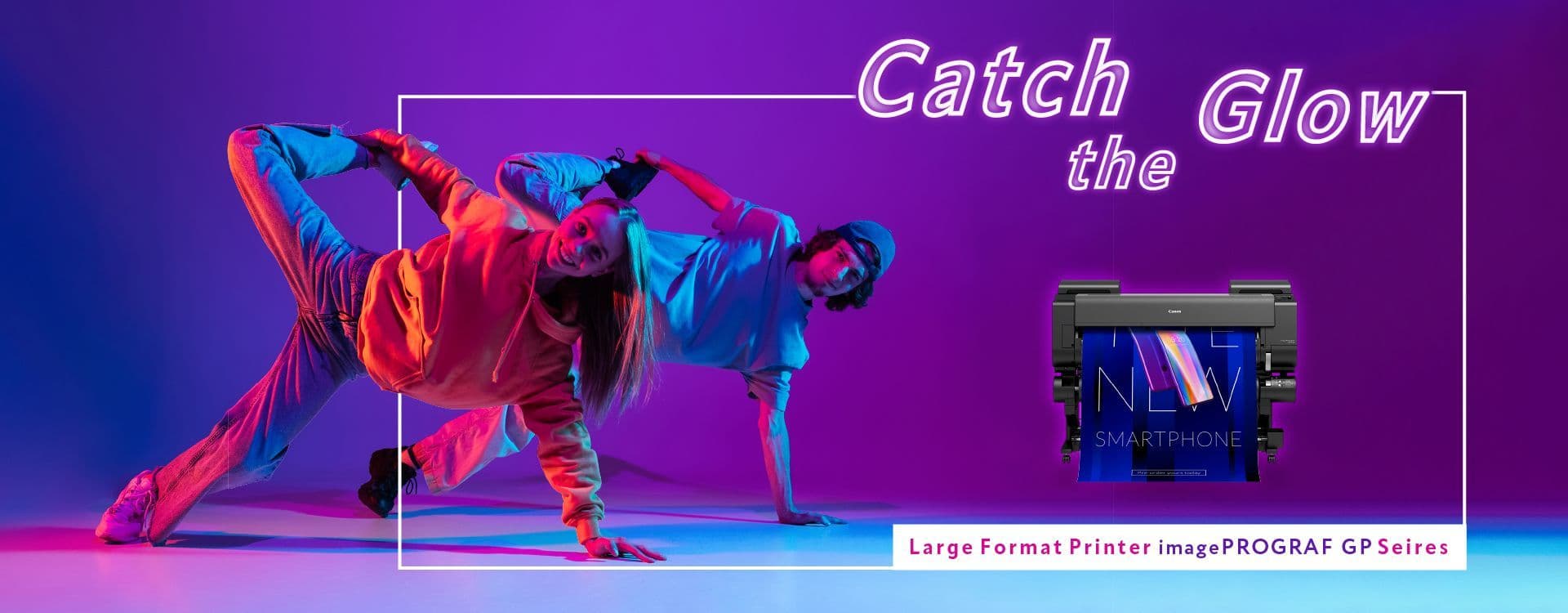 canon imageprograf gp-4000 printer - a1 poster with pink ink canon imageprograf gp-4000 printer - a1 poster with pink ink