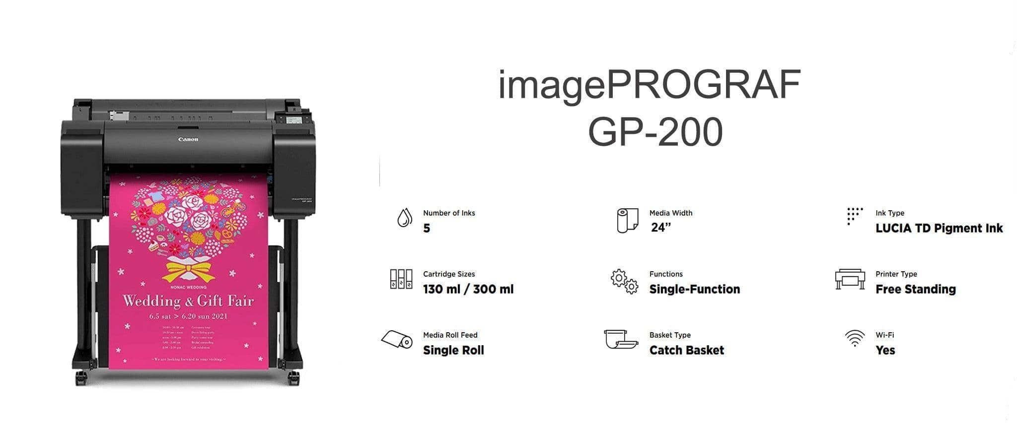 canon imageprograf gp-200 printer - a1 poster printer canon imageprograf gp-200 printer - a1 poster printer