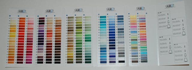00 Aurifil Cottons Shade Card