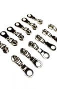 6 Heavy Duty Zipper Pulls for #5 Zips - Nickel 014N