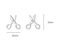 925 Sterling Silver Sewing Scissor Earrings