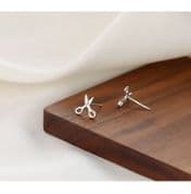 925 Sterling Silver Sewing Scissor Earrings