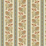 9260 - Holbrook - Makower UK - Blue Paisley Stripe - 1536_B - Cotton Fabric