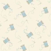 9312 - Sewing Bird - Edyta Sitar - Needle and Thread Cotton - 1605_L - Cotton Fabric