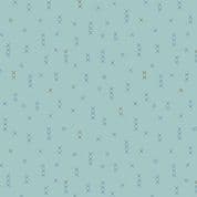 9327 - Sewing Bird - Edyta Sitar - Cross Stitch Blue - 1613_B - Cotton Fabric