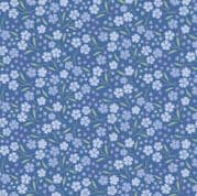 9351 - Forever Blooms - Lewis & Irene - Forevermore Mid Blue - CC64.2 - Cotton Fabric