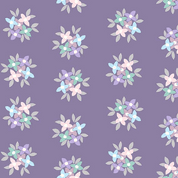 9358 - Friday Night - Makower UK - Big Posy on Purple - 1559_P - Cotton Fabric