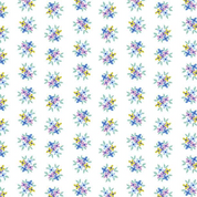 9360 - Friday Night - Makower UK - Small Posy on White - 1560_B - Cotton Fabric