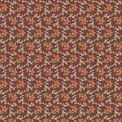 9423 - Farmer's Daughter - Edyta Sitar - Terracotta Brown Clover Floral - 10078_R1 - Cotton Fabric