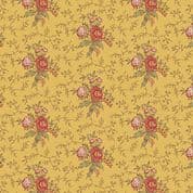 9439 - Farmer's Daughter - Edyta Sitar - Antique Yellow Floral - 10090_Y - Cotton Fabric