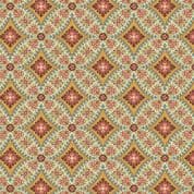 9441 - Farmer's Daughter - Edyta Sitar - Red on Cream Floral Medallion - 10091_R - Cotton Fabric