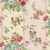 9448 - Ayla - Max & Louise - Floral Stripe Pink - 1719_E - Cotton Fabric