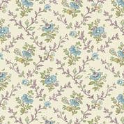 9449 - Ayla - Max & Louise - Blue Floral Lattice - 1720_B - Cotton Fabric