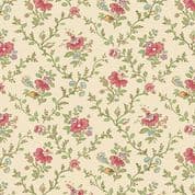 9450 - Ayla - Max & Louise - Red Floral Lattice - 1720_E - Cotton Fabric