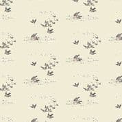 9473 - Ayla - Max & Louise - Black Birds on Cream - 1727_L - Cotton Fabric