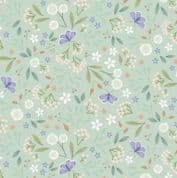 9478 - Sky Garden - Floral  Odyssey Misty Jade - Cassandra Connolly - CC57.1 - Cotton Fabric